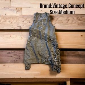 Women’s Vintage Concept Tank Top Size Medium New!
